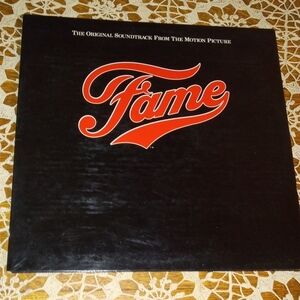 Fame Original Soundtrack Vinyl Record - Black and Red